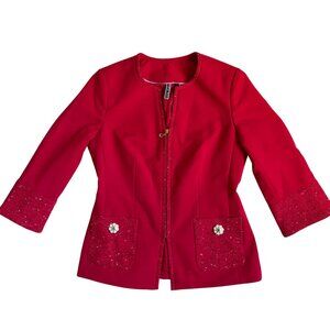NWT Mary Kay Classic Red Blazer Jacket - Small